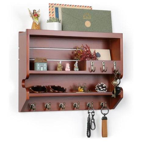 Mutsault Handcrafted Solid Wood Key Holder For Wall