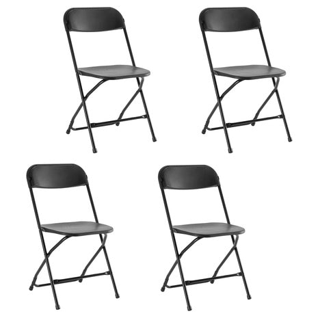 4 Plastic Folding Chair Set