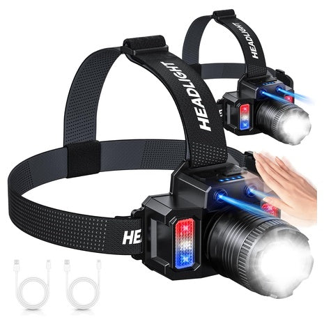 2-Pack Super Bright Motion Sensor LED Flashlight
