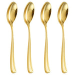 600 Heavy-Duty Gold Plastic Spoons