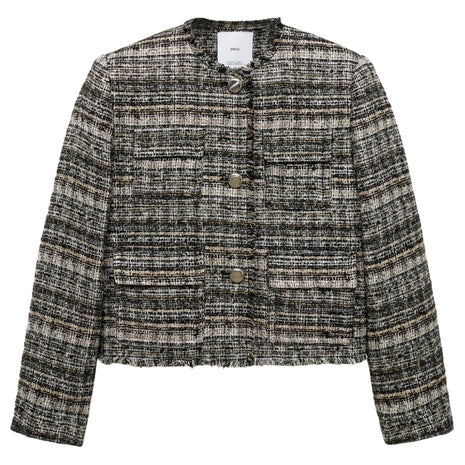 Women's Tweed Jacket w/ Metal Buttons