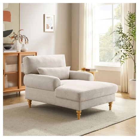 House Of Hampton Jazier Upholstered Chaise Lounge With Adjustable Backrest