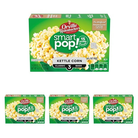 12 Bags Orville Redenbacher’s Smart Pop Kettle Corn (OK-D)