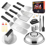 19 Piece Grill Accessories Kit with Burger Press
