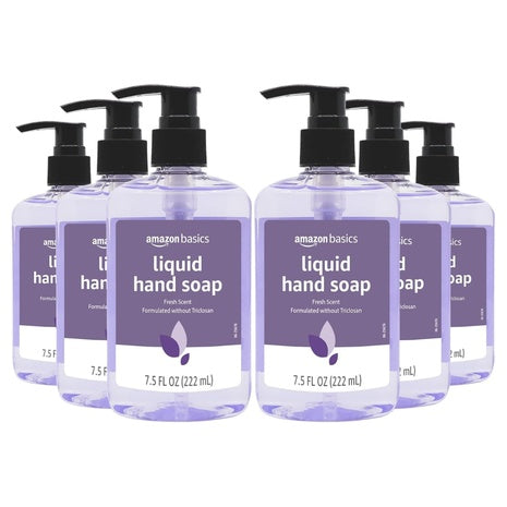 6-Pack 7.5oz Amazon Basics Original Fresh Liquid Hand Soap