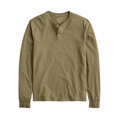 Men's Vintage Wash Cotton Henley