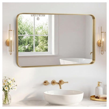 Gold Framed Bathroom Mirror