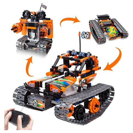 393-Piece 3-in-1 STEM Remote Control Toy Building Kit