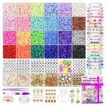 6000-Piece Beads Bracelet Making Kit with Charms