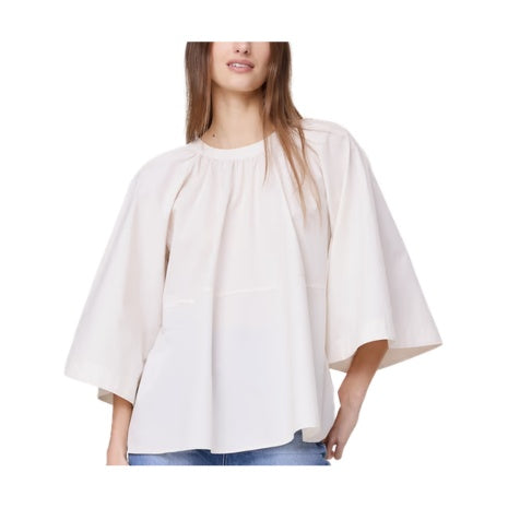 Cotton Poplin Convertible Trapeze Top