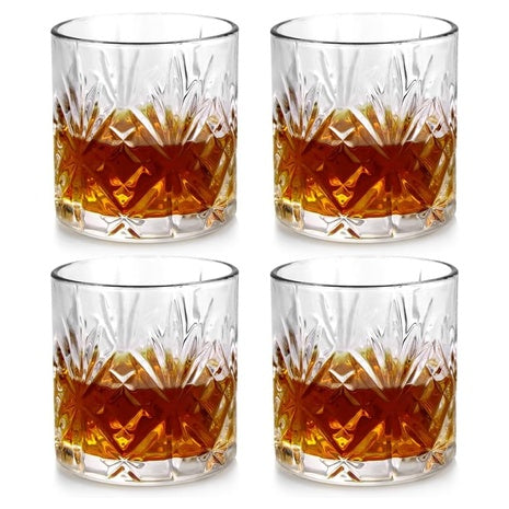 4-Pack Old Fashioned Whiskey Glass Gift Set