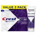 3-Pack Crest 3D White Brilliance Luminous Purple Teeth Whitening Toothpaste