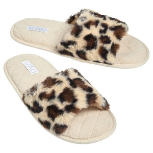 XOXO Ladies Animal Print Slippers