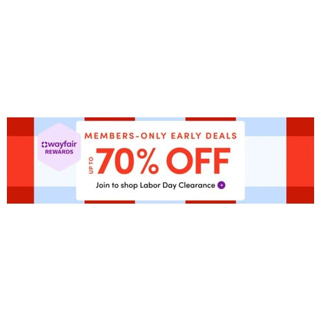 Members-Only: Up To 70% Off On Labor Day Deals At Wayfair