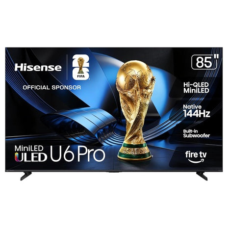 85" Hisense 85U6SF Pro 4K Ultra HDR Smart Mini-LED Fire TV