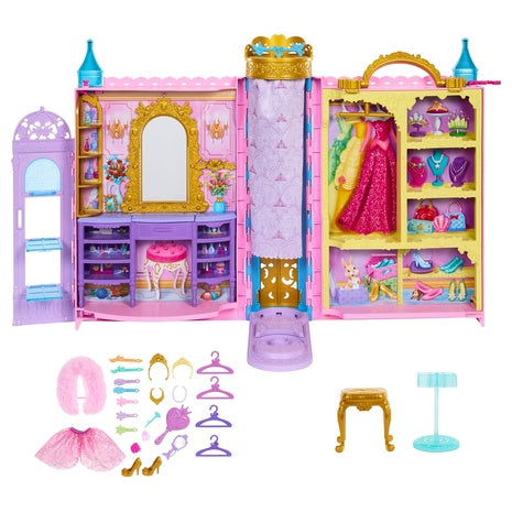 Mattel Disney Princess Toys Ready for The Ball Closet Playset