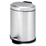 Honey-Can-Do TRS-01448 5-Liter Oval Stainless Steel Step Can