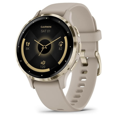 Garmin Venu 3S Soft Gold Bezel 1.2" Amoled Touchscreen Smart Watch