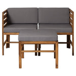 Modular Outdoor Chairs + Ottoman