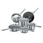 11-Piece Ninja NeverStick Stainless Steel Cookware Set