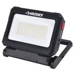 Husky 2500 Lumens Dual Solar Powered Rechargeable Battery LED Light