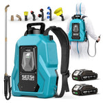 5-Gallon Battery Powered Backpack Sprayer W/7 Nozzles