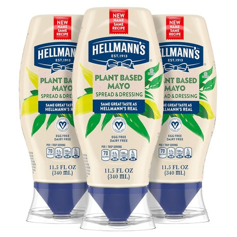 3-Pack 11.5oz Hellmann's Vegan Dressing and Spread Vegan