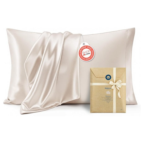 2-Pack Bedsure Queen Satin Pillowcases