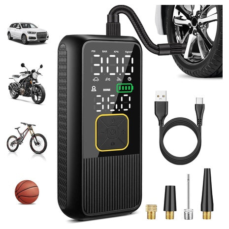 Portable Tire Inflator 150 PSI Smart Air Compressor