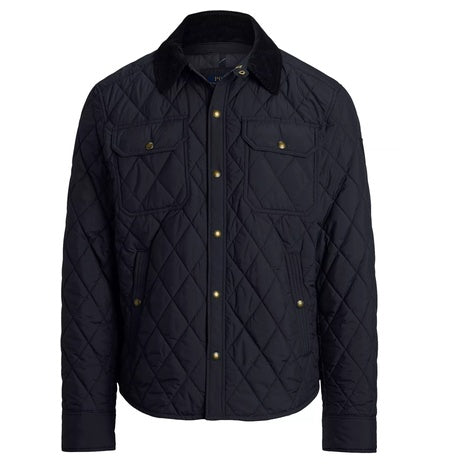 Polo Ralph Lauren Men's Beaton Quilted Water Repellent Snap Front Jacket
