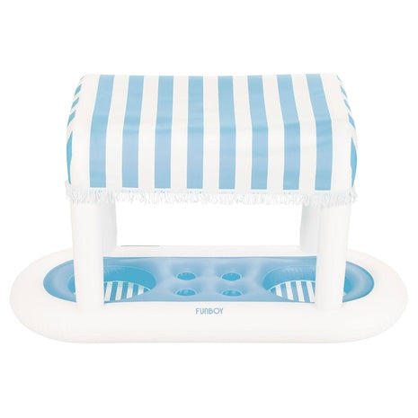 FUNBOY Cabana Stripe Drink Station W/ Fabric Shade (2 Colors)