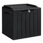 31-Gallon Homall Outdoor Resin Deck Box With Seat