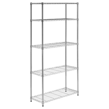 5-Tier Honey-Can-Do Heavy Duty Adjustable Metal Shelving Unit