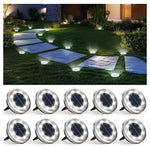 10-Pack Solpex Outdoor Waterproof Solar Ground Lights