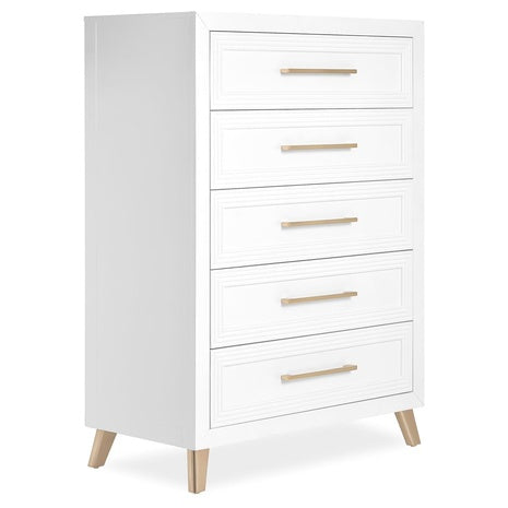 5-Drawer Modern Solid Wood Storage Chest Nursery Dresser