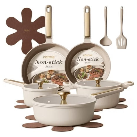 14-Piece Carote Ceramic Nonstick Cookware Set
