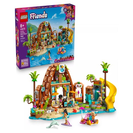LEGO Friends Family Vacation Beach Resort 42673 Toy Building Set