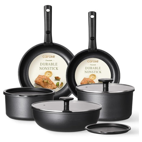 11 Piece Carote Nonstick Pots And Pans Set