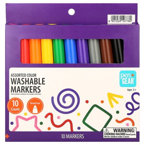 10 Washable Markers