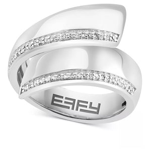 EFFY Diamond Wide Bypass Ring in Sterling Silver