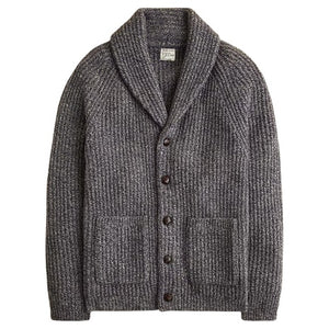 Men's Rugged Merino Wool Blend Cardigan Sweater