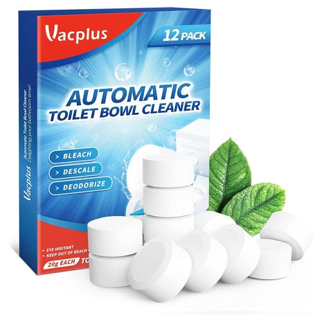 12-Pack 1.7oz Automatic Toilet Bowl Cleaner Tablets W/ Bleach