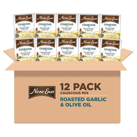 12 Boxes Near East Roasted Garlic & Olive Oil Couscous Mix