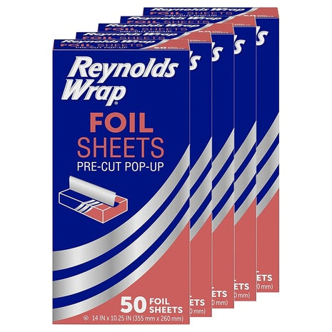 250 Reynolds Wrap Pre-Cut Pop-Up Aluminum Foil Sheets
