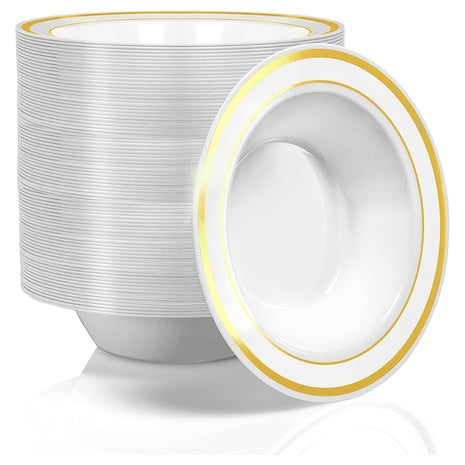 100 Decorative Plastic Bowls
