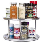 Simpli-Magic 2-Tier Stainless Steel Lazy Susan Spice Rack