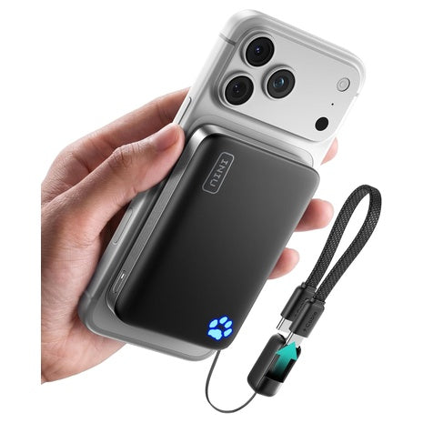INIU 10000mAh Qi2.2 Certified 25W Compact Power Bank