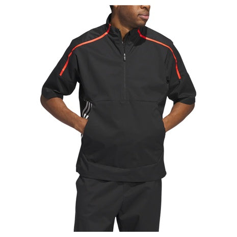adidas Men's Core Provisional Short Sleeve Half Zip Jacket