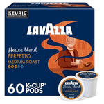 60 Lavazza House Blend Perfetto, Single-Serve Keurig K-Cup Pods, Medium Roast Coffee