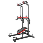 Pooboo Multifunction Power Tower Dip Station Pull Up Bar